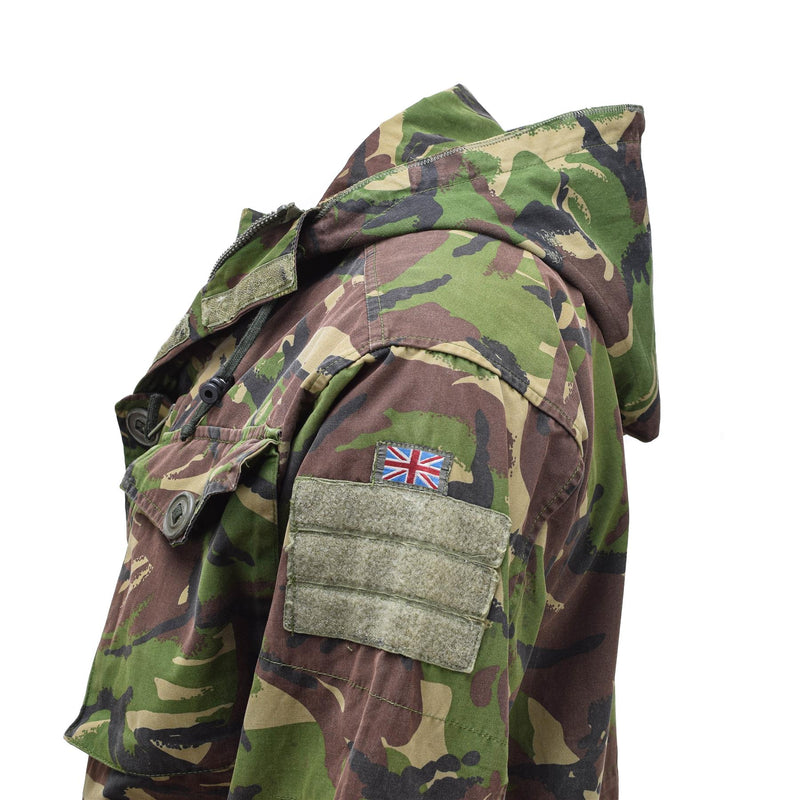 Genuine British Military Combat Smock Field Field Chaqueta con capucha a prueba de viento DPM CAMO