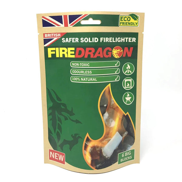 BCB FiredRagon Bloques de combustible sólido de mochilero Camping Fuel 6 piezas Firestarter