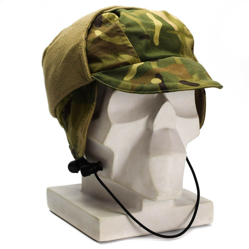 Genuino ejército británico MTP Camo impermeable gore gore tex tap gorro de clima frío nuevo