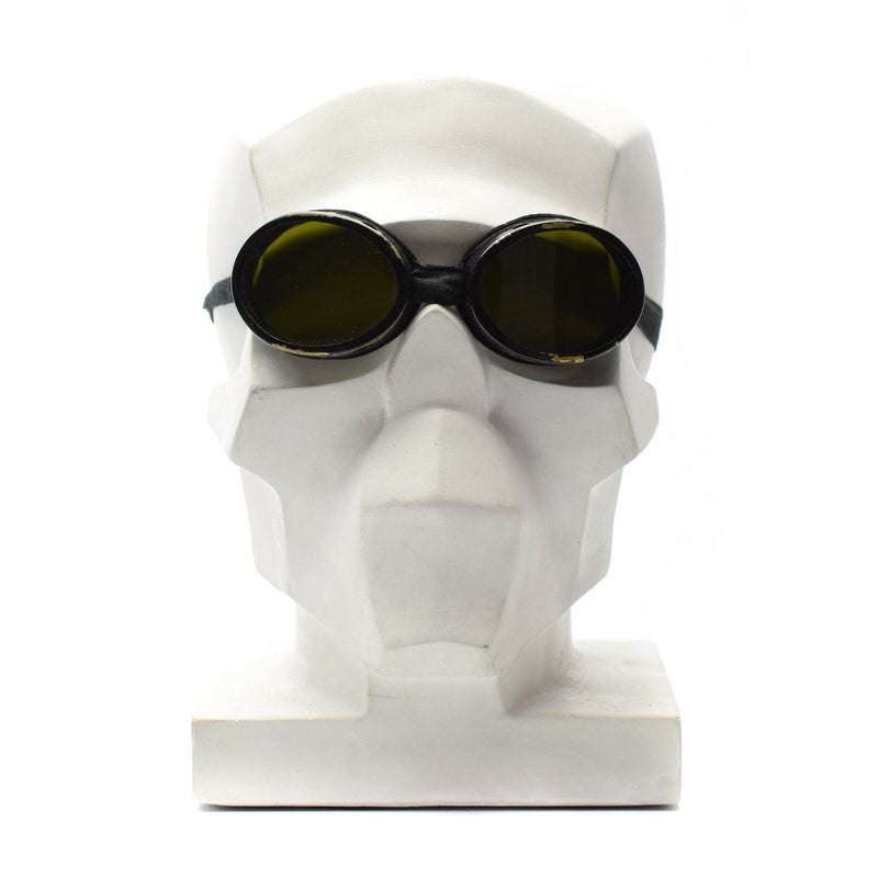 WWII GENTA DE PROTECCIÓN DE GOGGLES DE CASLO REDONDO DEL EJÉRCITO SWISS GENUINOS WWII
