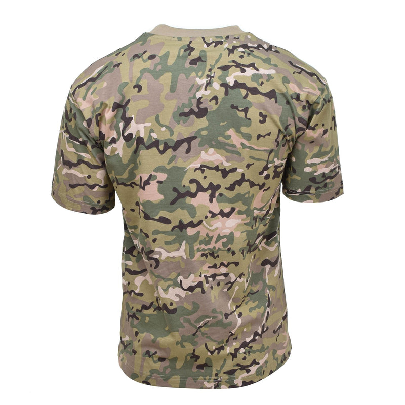 MFH Camiseta de estilo del ejército de EE. UU. Operación de manga corta CAMO Aprendible Ligera ligera