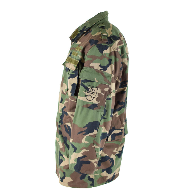 Chaqueta de campo del ejército vintage eslovaca M97 CAMO Combate Military Parka Nuevo