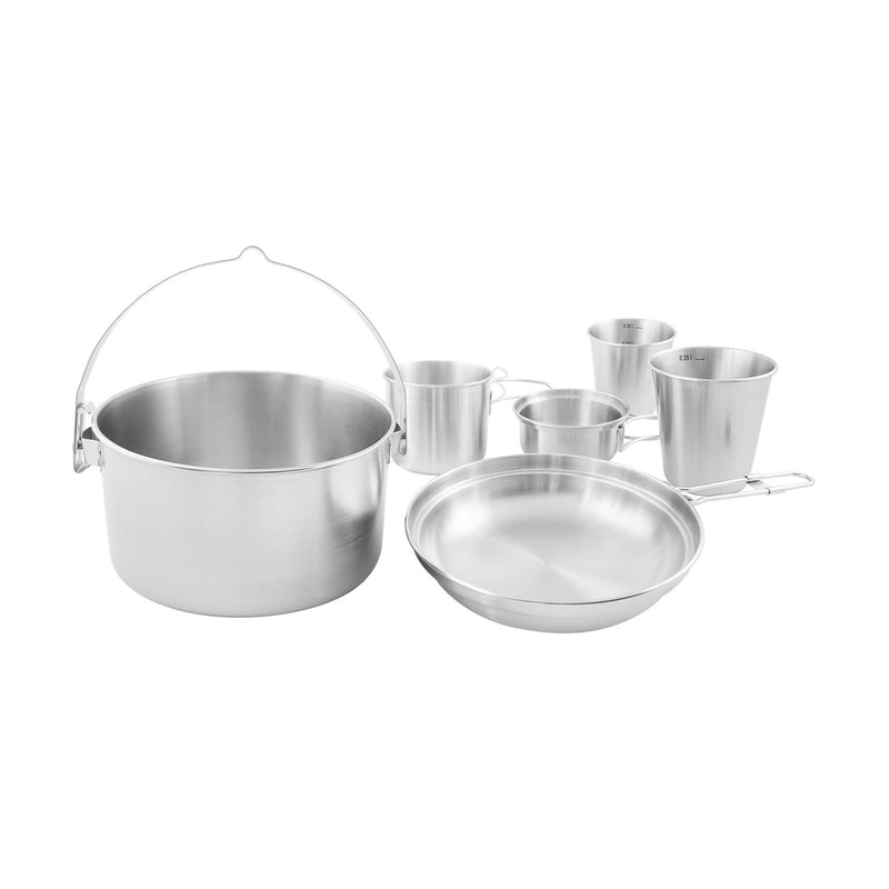 Tatonka Mini Set II Kit de cocina de campamento compacto 6 piezas de acero inoxidable