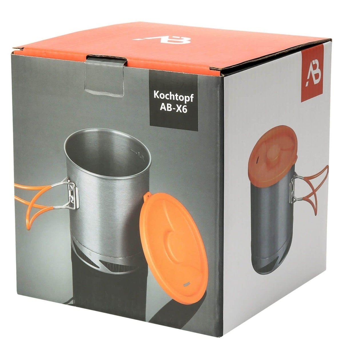 A.BLOCHL AB-X6 1 LITER CAMPING CAMPING CAMPING Trekking Calefacción rápida Aluminio Gris Nuevo