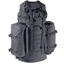 Large black A.Blochl mountain hiking backpack with multiple straps, side pockets, and padded shoulder and hip support.