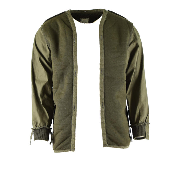 Genuino ejército holandés oliva od parka revestimiento combate chaqueta de forro militar modacryllic