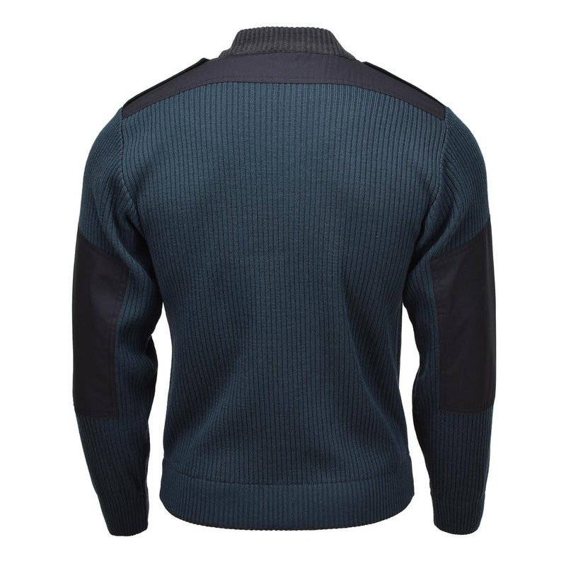 Suéter militar holandés original deportivo de invierno jueves de clima frío jersey azul