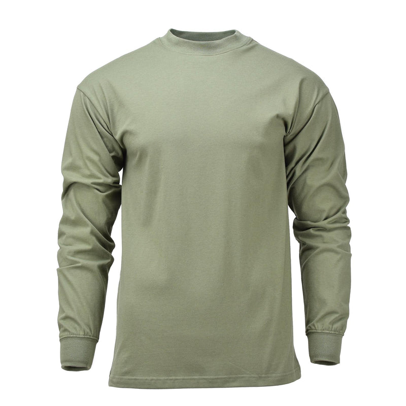 Camisa militar checa ropa interior de oliva de manga larga 2da capa uniforme de senderismo