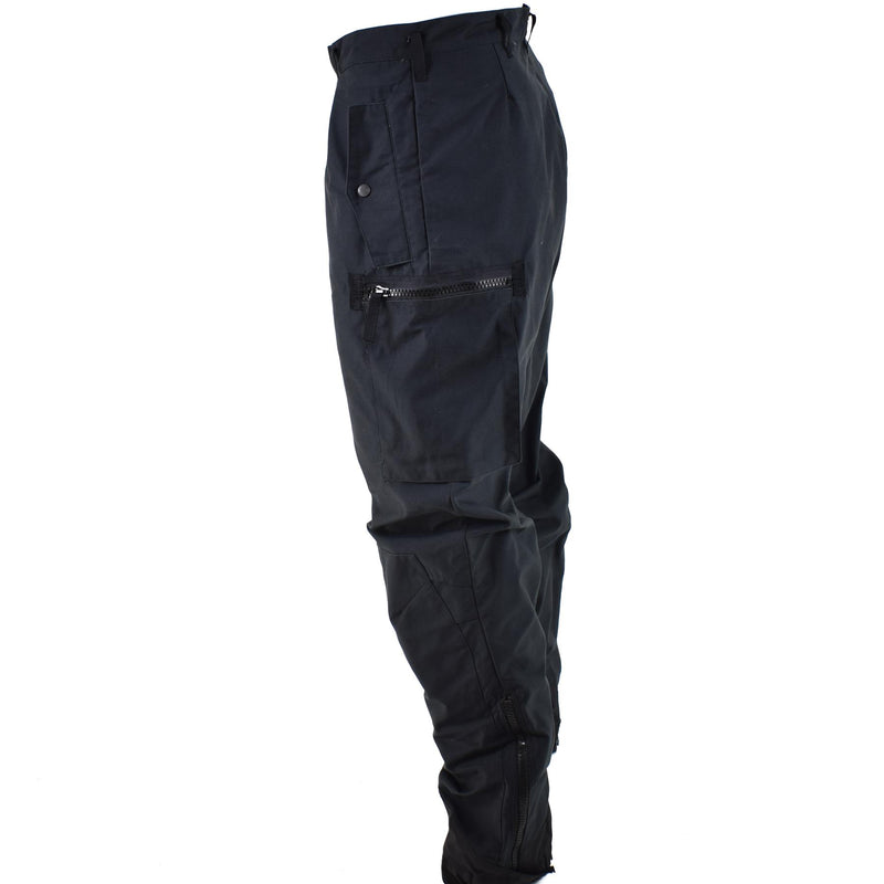 Pantalones del ejército sueco original M90 pantalones de combate de campo negro BDU NUEVO