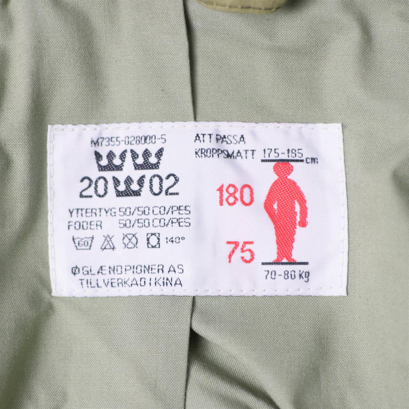 Camuflaje de camuflaje de camuflaje de chaqueta sueco del ejército sueco M90