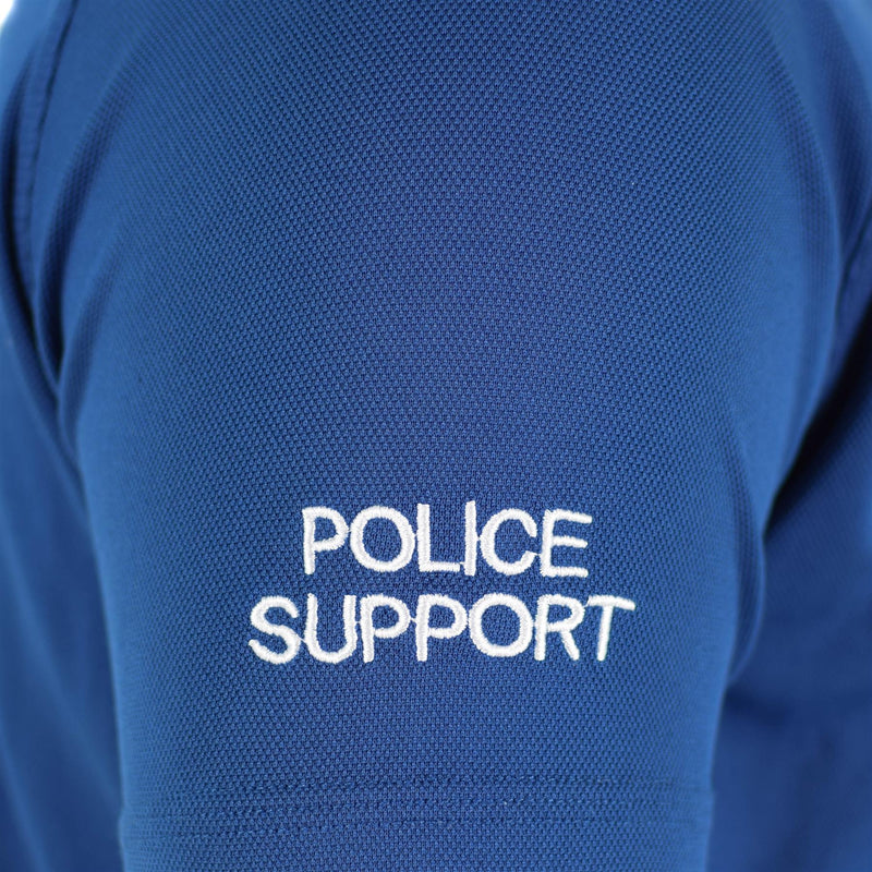 Camiseta de la policía británica original Material transpirable Azul Buardia frontal Camisa de protección