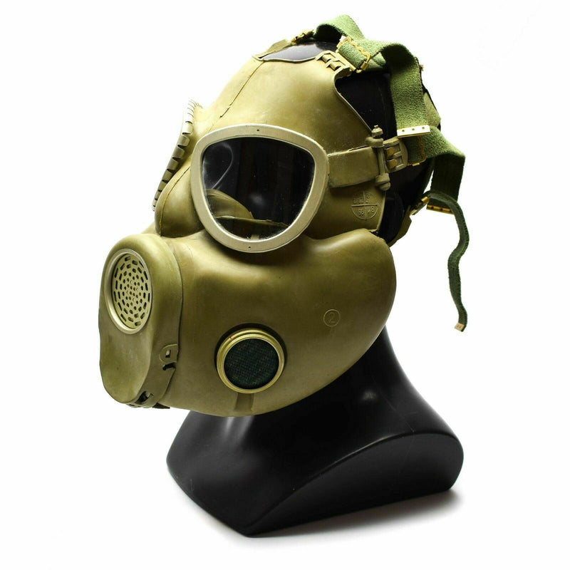Máscara de gas militar polaca MP-4 Genuino respiratorio Químico gris aceituna OD Nuevo