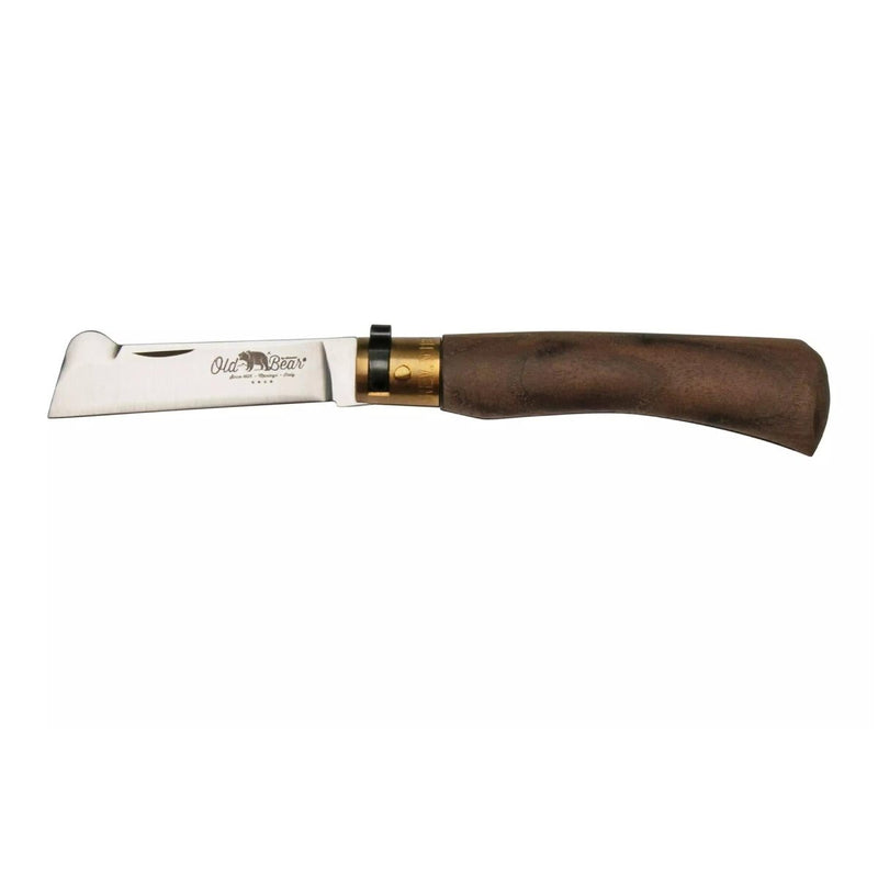 Antonini Old Bear Folding Grafting Knife 7,5cm Stainless Steel Walnut Handle - GoMilitar