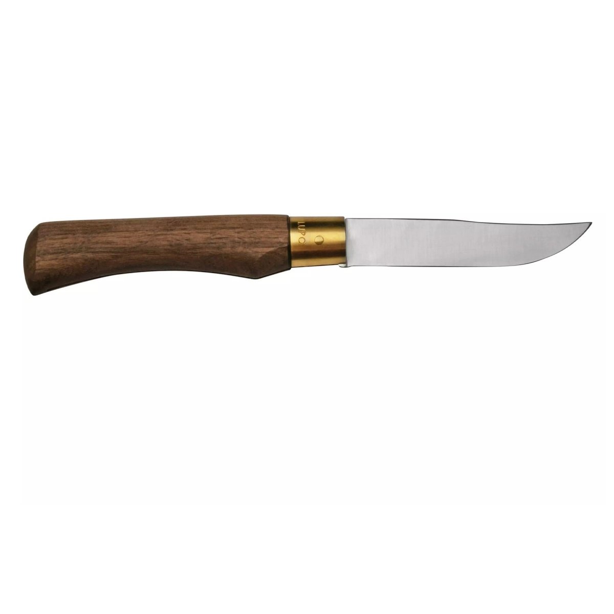 Antonini Old Bear Navaja de bolsillo Hoja de carbono C67 de 10 cm Mango de madera de nogal