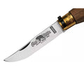 Antonini Old Bear Navaja de bolsillo Hoja de carbono C67 de 10 cm Mango de madera de nogal