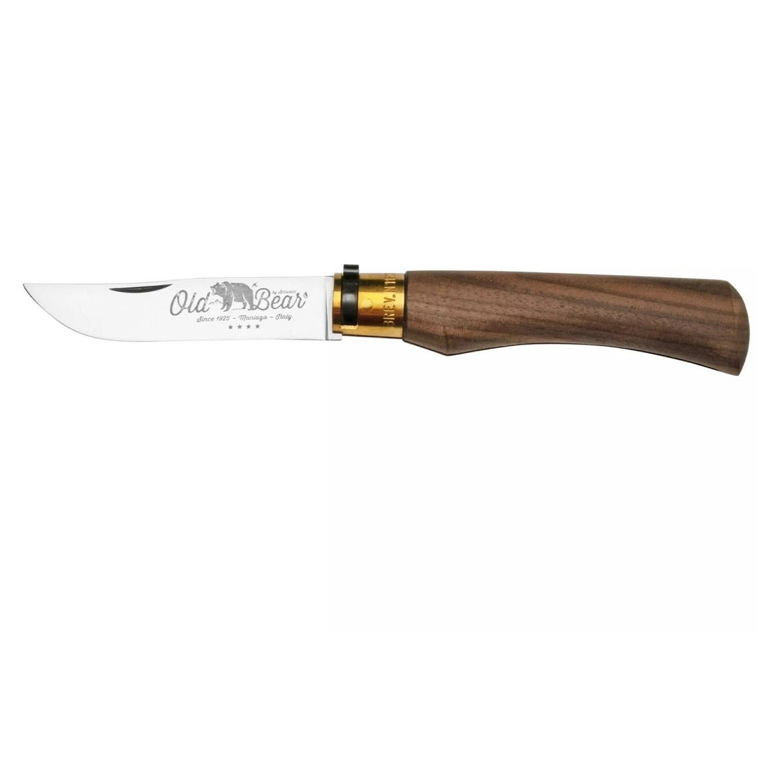 Antonini Navaja Old Bear Hoja de Acero Inoxidable 10cm Mango de Madera de Nogal