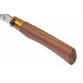 Antonini Old Bear Navaja de bolsillo Hoja de carbono C67 de 8 cm Mango de madera de nogal