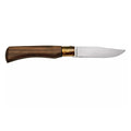 Antonini Old Bear Navaja de bolsillo Hoja de carbono C67 de 8 cm Mango de madera de nogal