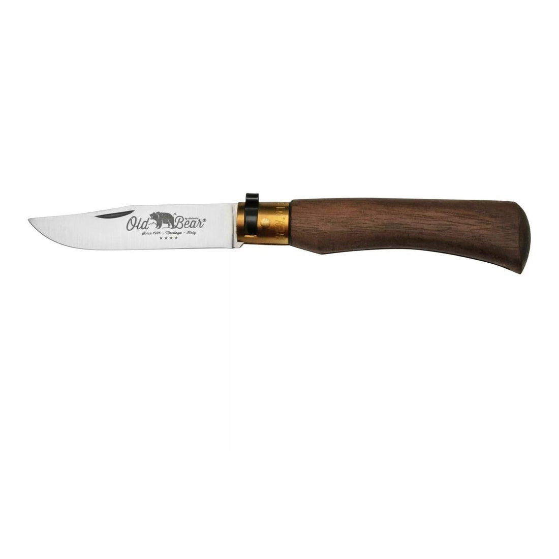 Antonini Navaja Old Bear Hoja de Acero Inoxidable 8cm Mango de Madera de Nogal