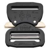 AustriAlpin COBRA PRO STYLE Hebilla de cinturón 38 mm XL Aluminio Liberación rápida Negro