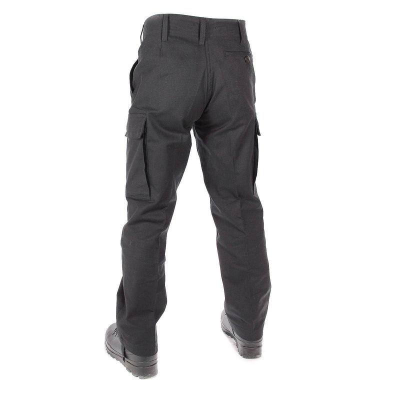 El verdadero ejército alemán emite pantalones de piel de moles combate de campo bw pantalones negros nuevos