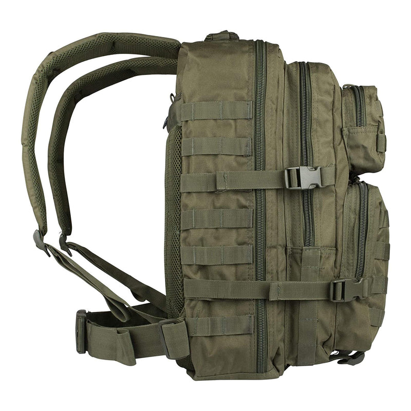 Mil-tec Asalto de asalto de asalto de EE. UU. Mochila para caminar con senderismo mochila al aire libre 36L Olive