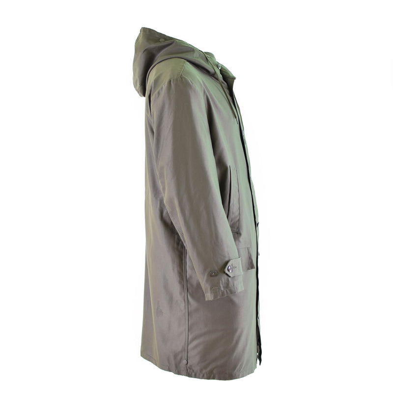 Genuino ejército alemán parka oliva excedente militar abrigo largo OD vintage nuevo