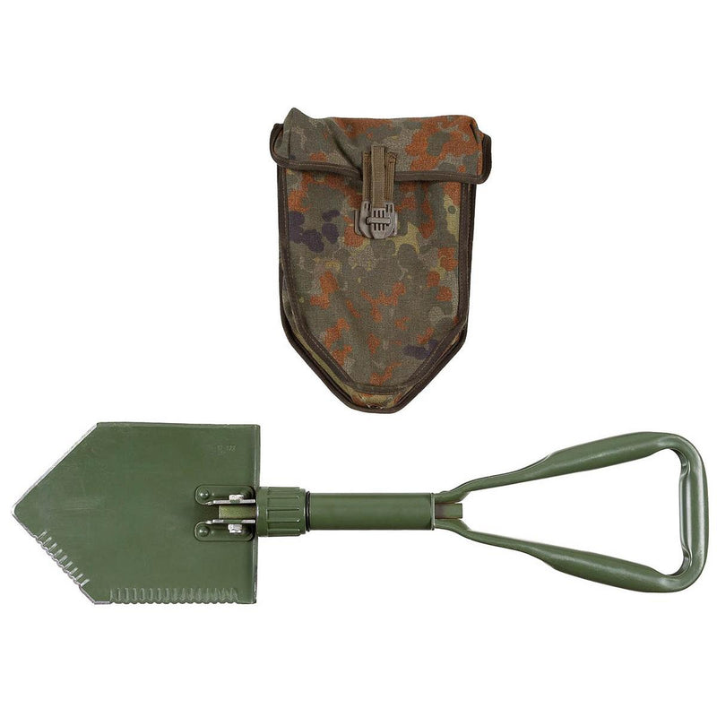 Chovela de plegado del ejército de BW alemán original. Survival Spade verde al aire libre