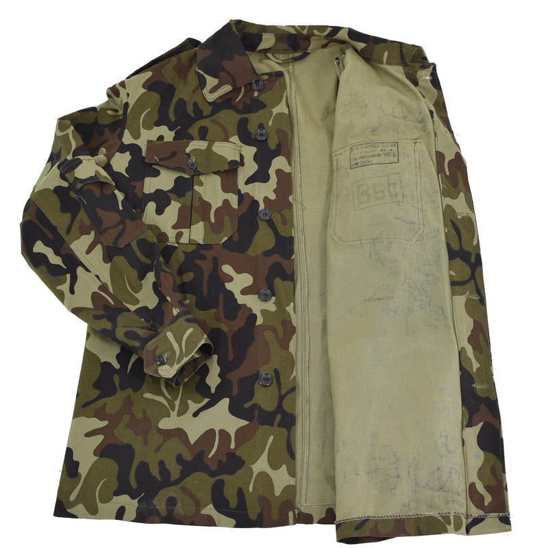 Tropas rumanas originales chaqueta de campo M93 CAMO Leaf Bdu Parka Problema militar
