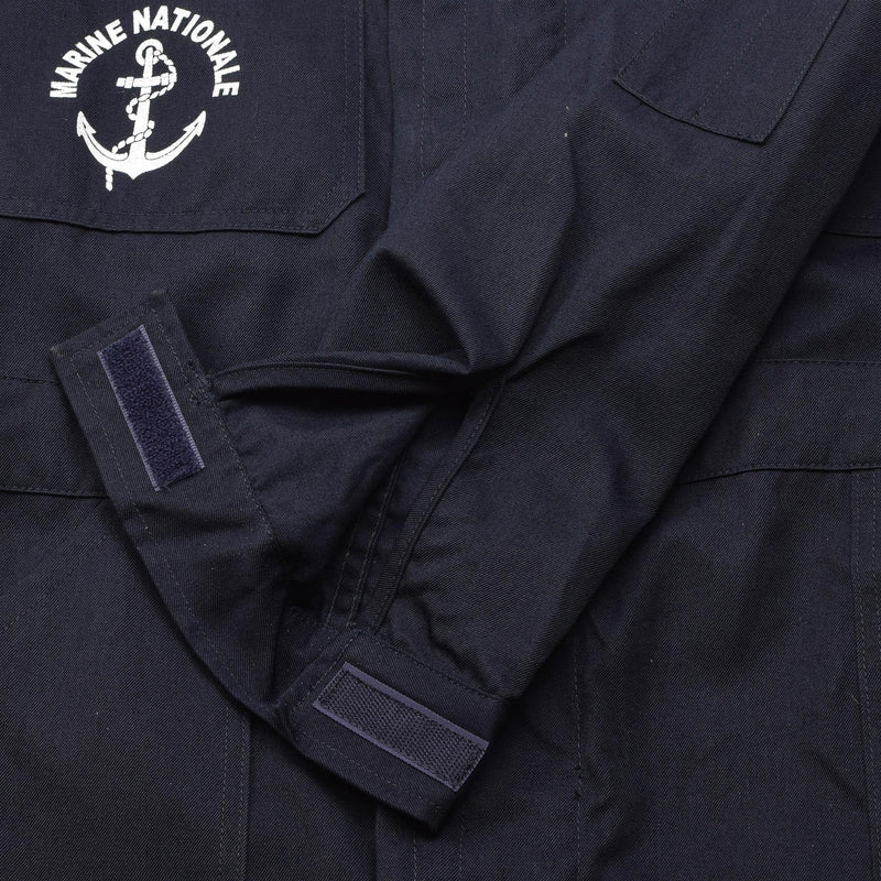 Genuino azul marino francés cubierta de marina termostable mono sólido azul oscuro nuevo