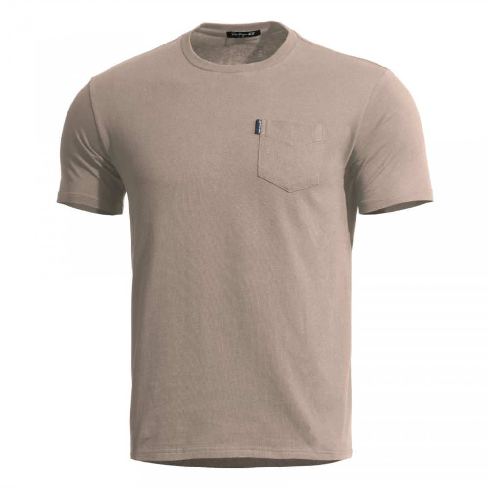 Pentagon Ageron Camiseta clásica Diseño elegante de perfil bajo Táctico al aire libre Caqui