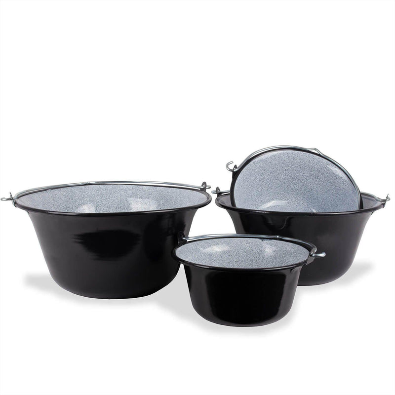 Horno holandés holandés esmaltado 6 litros al aire libre Camping Fire Coking Potpot