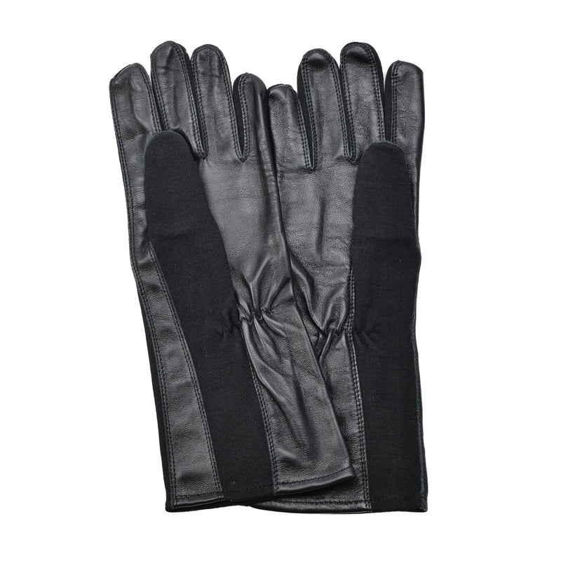Guantes de cuero de piloto militar holandés originales Aramid resistente al calor más cálido