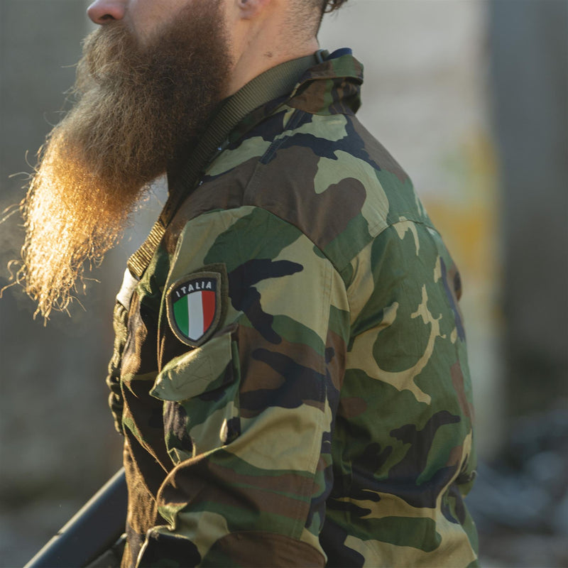 Chaqueta de combate militar de Italia original Italia de combate liviano Camufaporito Ejército Surfplus nuevo