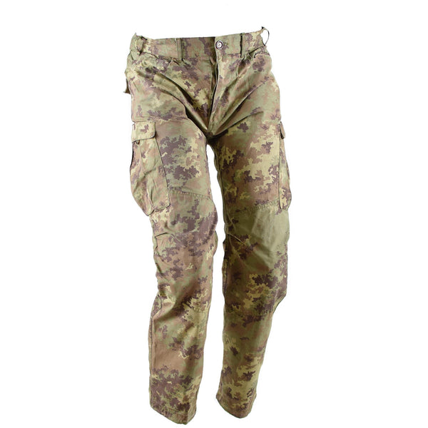 Genuino ejército italiano Rip Detenga Desert Vegetato Pantalones de camuflaje Combate Campo de campo