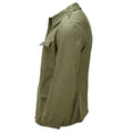 Chaqueta de trabajo original del ejército rumano Abrigo de campo militar con botones en la parte delantera Oliva