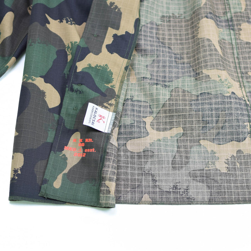 Genuina camisa del ejército húngaro M90 4 Color Camuflage Manga larga Militara NUEVO