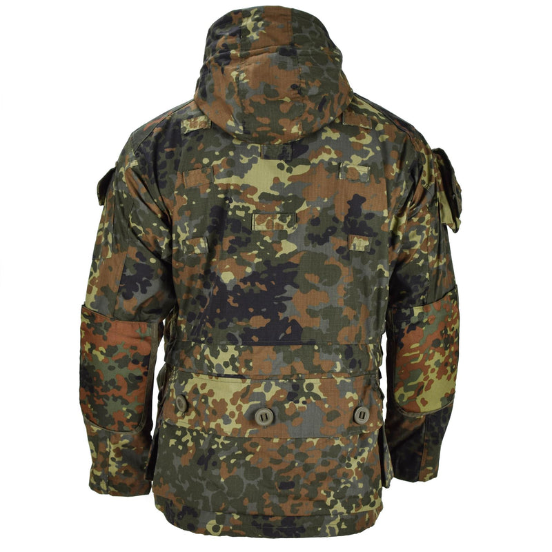 Mil-Tec Brand Jacket Ripstop Smock Ejército alemán Flecktarn Camo Parka Wear Wear