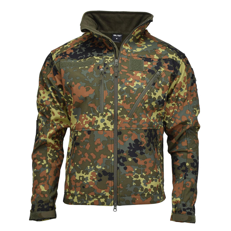 Mil-Tec Softshell Jacket Scu 14 Alemán Flecktran CAMO Outking Searrina