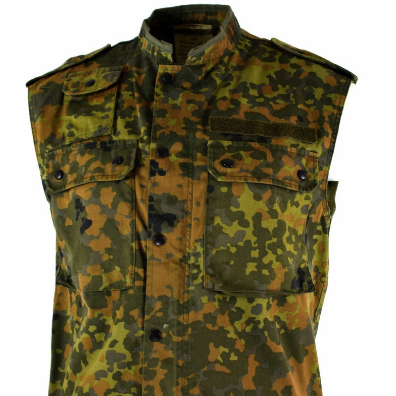 Chaleco del ejército alemán original creció a Flecktarn Camo Combate táctico BW Ejército