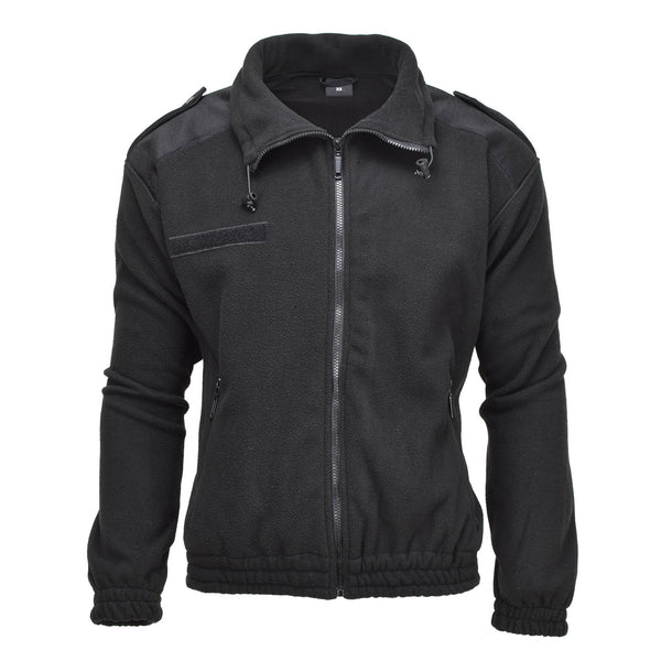 Mil-Tec Ejército Faneque de vellón Jacket de clima frío Sweater Sweater Negro