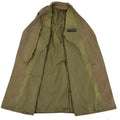 Gabardina formal original del ejército holandés abrigo de oficial excedente militar marrón NUEVO