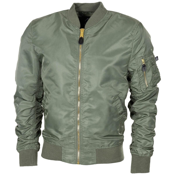 Jacket de estilo militar de EE. UU. Bomber ma1 a prueba de viento airforces uniforme de tripulación nueva