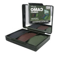 BCB Ejército Camuflage 3 Color Cream Make-Up Pintura Tamaño compacto Clean fácilmente