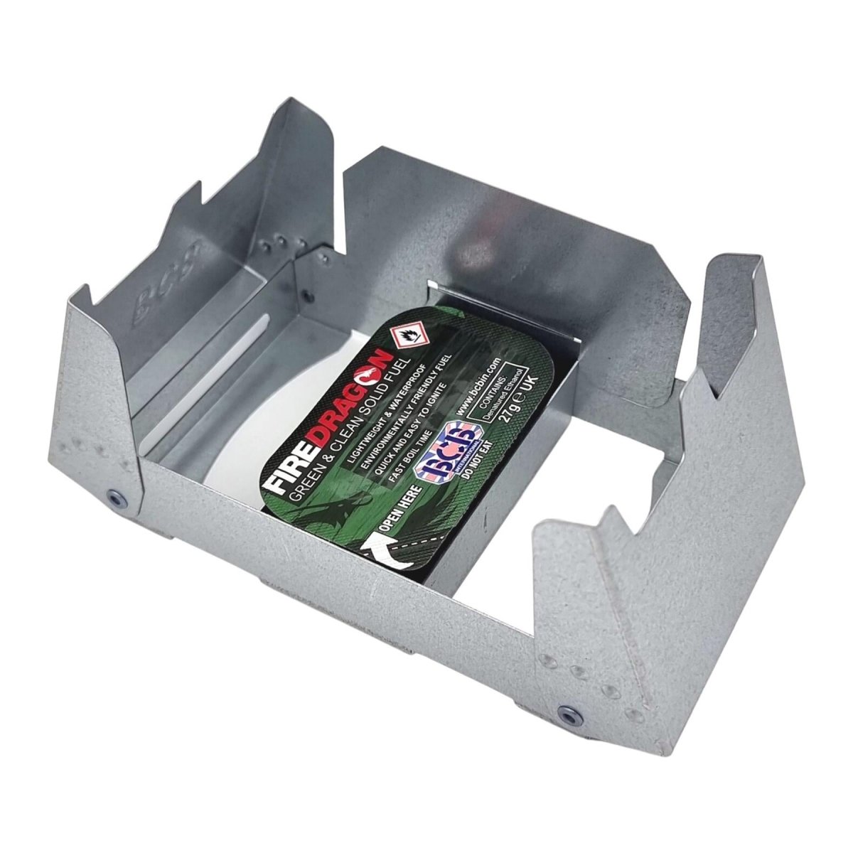 BCB FiredRagon Coachadora con caminata de combustible Plegable Pocket Pocket Stove Fire Starter