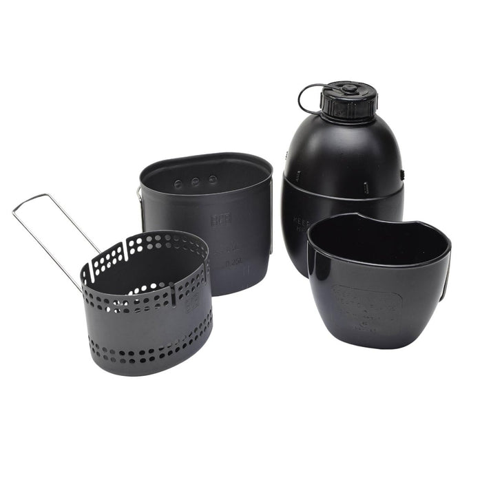 BCB MK2 Crusader 4 piezas juego de cocina cantimplora de aluminio taza taza cocina compacta senderismo - GoMilitar