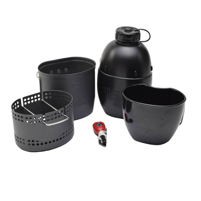 BCB MK2 The crusader set de cocina estufa de aluminio compacto ligero 6 Piezas - GoMilitar