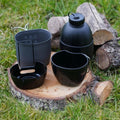 BCB Sistema de cocción múltiple de combustible Nata Flask Stufo de aluminio Bolsa Black Pouch