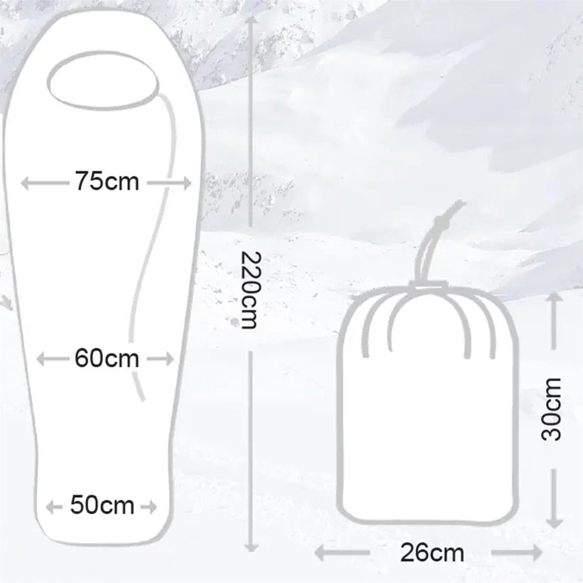 BCB Oren 35 saco de dormir de invierno adulto clima frío camping al aire libre -14°C Naranja