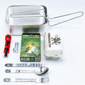 BCB Cocina al aire libre Set de senderismo de senderismo Tins Cades Catlery Striker de incendio